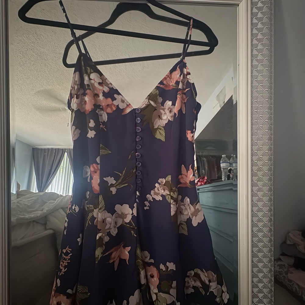 Floral Navy Dress